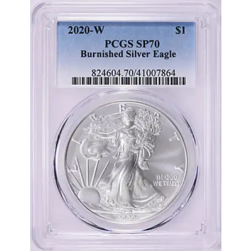 2020-W $1 Burnished Silver Eagle