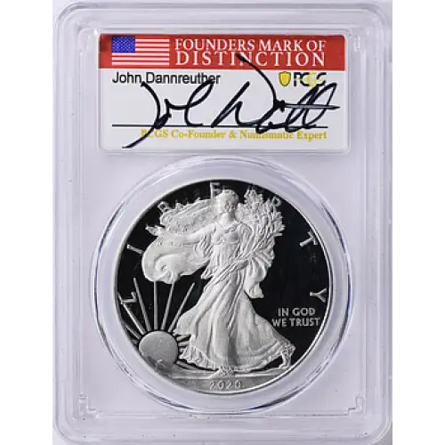 2020-W $1 Silver Eagle First Day of Issue Philadelphia John Dannreuther Philadelphia, DCAM