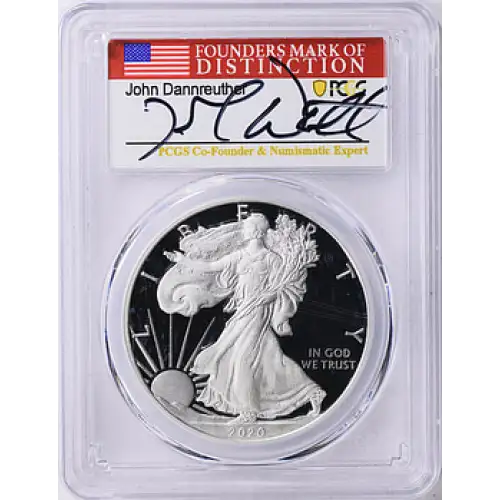 2020-W $1 Silver Eagle First Day of Issue Washington DC John Dannreuther Washington DC, DCAM