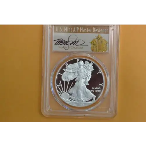 2020-W $1 Silver Eagle - v75 Privy First Day of Issue Thomas Cleveland Art Deco, DCAM