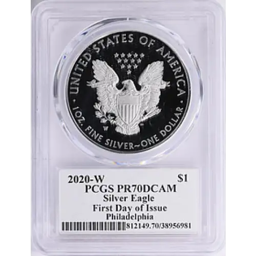 2020 W SILVER EAGLE PR70DCAM PCGS 
[B-9]