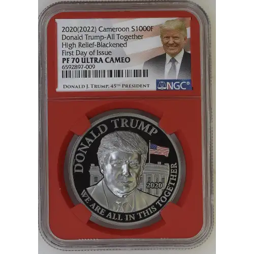 2020(2022) Donald Trump-All Together High Relief-Blackened-FDI ULTRA CAMEO (2)
