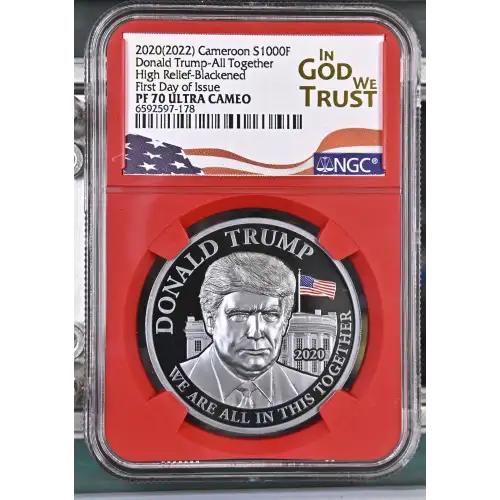 2020(2022) Donald Trump-All Together High Relief-Blackened-FDI ULTRA CAMEO (2)