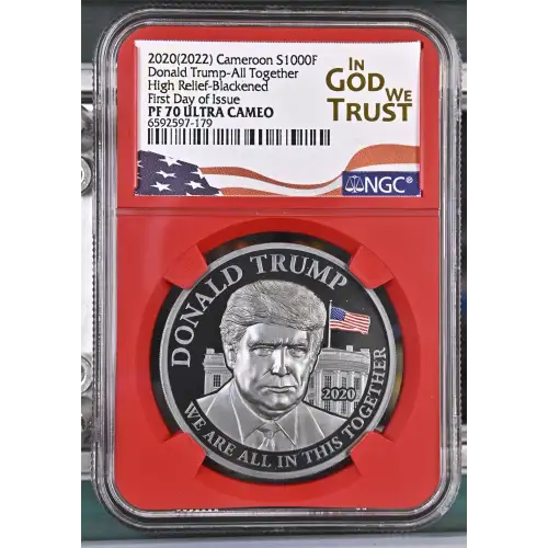 2020(2022) Donald Trump-All Together High Relief-Blackened-FDI ULTRA CAMEO (2)