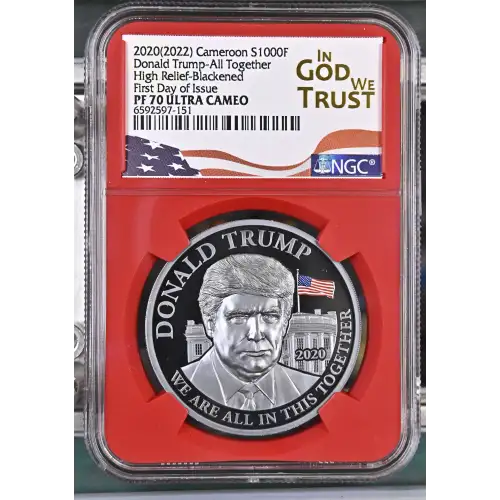 2020(2022) Donald Trump-All Together High Relief-Blackened-FDI ULTRA CAMEO (2)