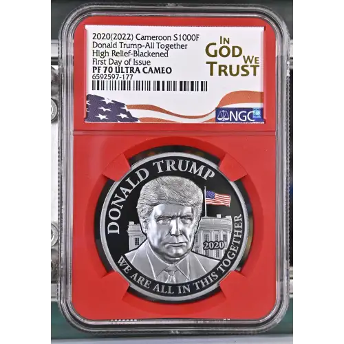 2020(2022) Donald Trump-All Together High Relief-Blackened-FDI ULTRA CAMEO (2)