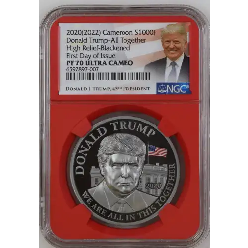 2020(2022) Donald Trump-All Together High Relief-Blackened-FDI ULTRA CAMEO (2)