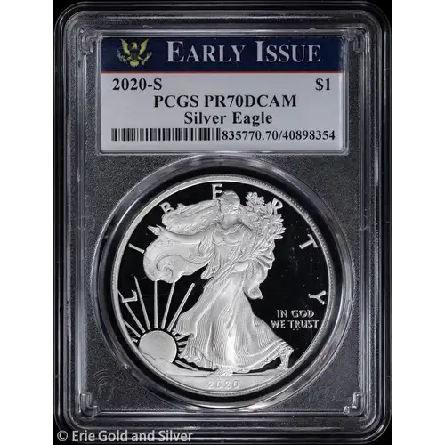 2020S - Silver Eagle $1 - PCGS PR70DCAM - Early Issue