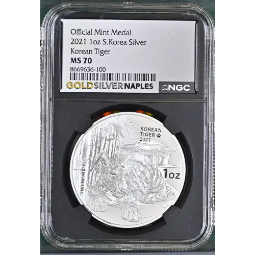 2021 1oz Korean Tiger Official Mint Medal (2)