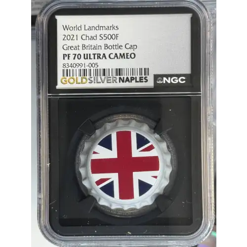 2021 6g Great Britain Bottle Cap - NGC - Ultra Cameo - PF70