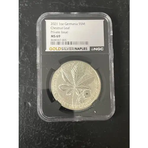 2021 Chestnut leaf Private Issue MS69 NGC