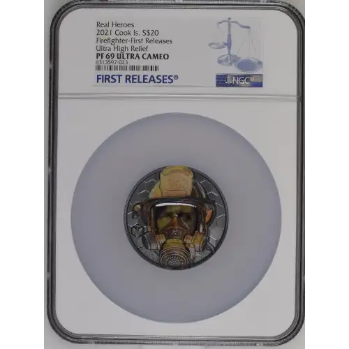 2021 Firefighter-First Release Ultra High Relief Real Heroes ULTRA CAMEO (2)