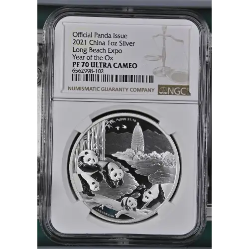 2021 Long Beach Expo Year of the Ox Official Panda Issue ULTRA CAMEO (2)