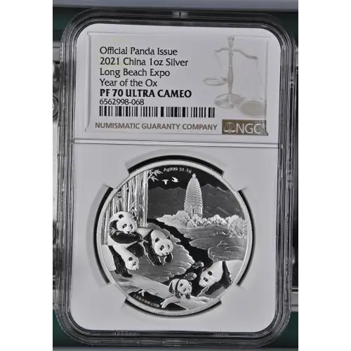 2021 Long Beach Expo Year of the Ox Official Panda Issue ULTRA CAMEO (2)