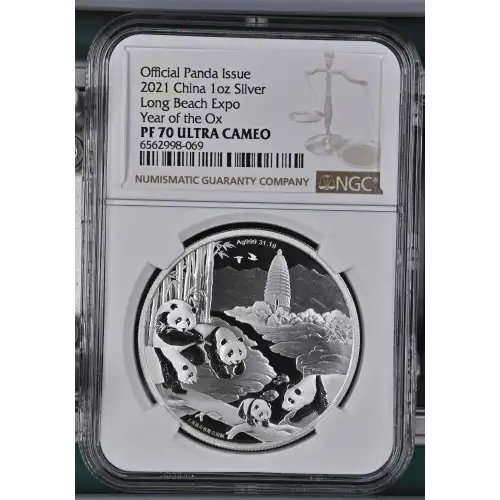 2021 Long Beach Expo Year of the Ox Official Panda Issue ULTRA CAMEO (2)