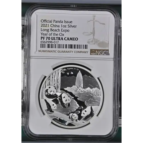 2021 Long Beach Expo Year of the Ox Official Panda Issue ULTRA CAMEO (2)