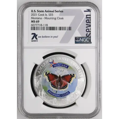 2021 Montana - Mourning Cloak U.S. State Animal Series (2)