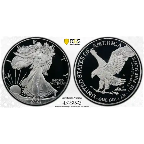 2021-S $1 Silver Eagle - Type 2 First Strike, DCAM (2)