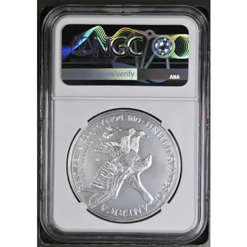 2021 W Eagle Landing T-2 First Day of Issue Burnished Silver Eagle (3)