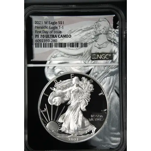 2021 W Heraldic Eagle T-1 First Day of Issue ULTRA CAMEO (2)
