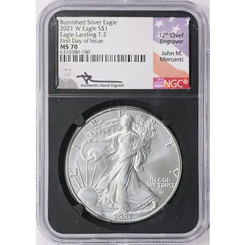 2021 - W - NGC - MS70 - $1 Silver Eagle Landing T-2 [B-2]