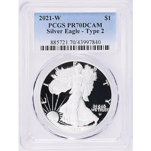 2021 - W - PCGS - PR70DCAM - $1 Eagle Type 2 (2)