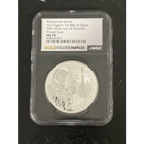 2021 Yuri Gagrin: 1st Man in Space NGC MS70