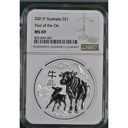 2021P Australia Year of the Ox S$1