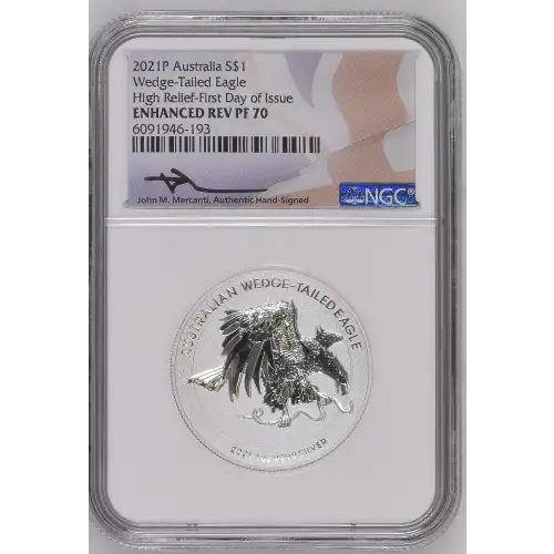2021P Wedge-Tailed Eagle High Relief - FDOI (2)