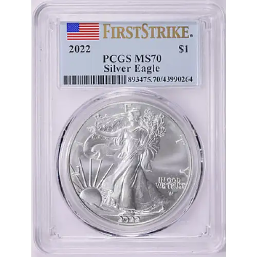 2022 1 oz Silver Eagle PCGS MS70
[B-8]