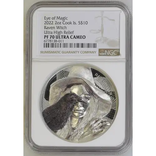 2022 2oz Raven Witch Ultra High Relief Eye of Magic ULTRA CAMEO (2)