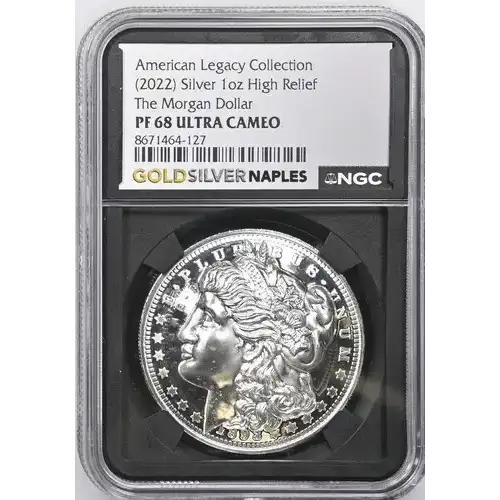 (2022) AR High Rel The Morgan Dollar American Legacy Coll. 1oz  PF 68 ULTRA CAMEO