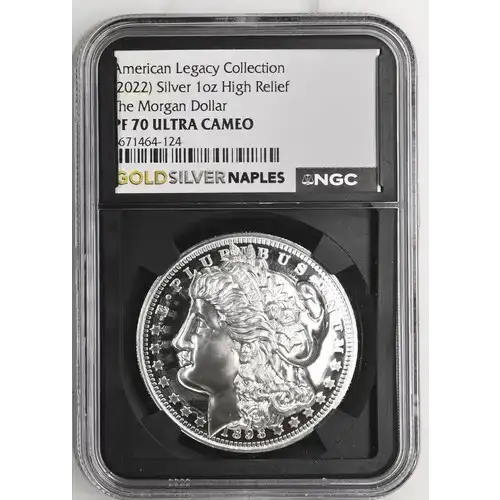 (2022) AR High Rel The Morgan Dollar American Legacy Coll. 1oz  PF 70 ULTRA CAMEO