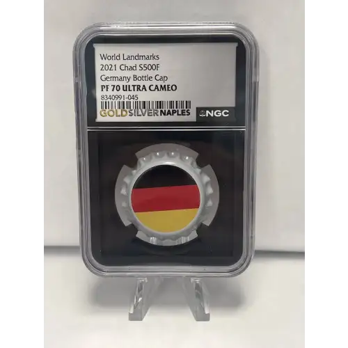 2022 CHAD S500F GERMANY BOTTLE CAP PF70 UC NGC