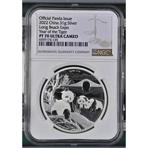 2022 Long Beach Expo Year of the Tiger Official Panda Issue ULTRA CAMEO (2)