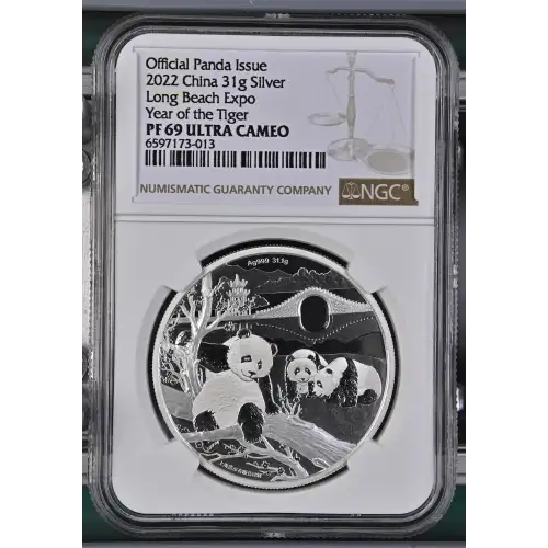 2022 Long Beach Expo Year of the Tiger Official Panda Issue ULTRA CAMEO (2)