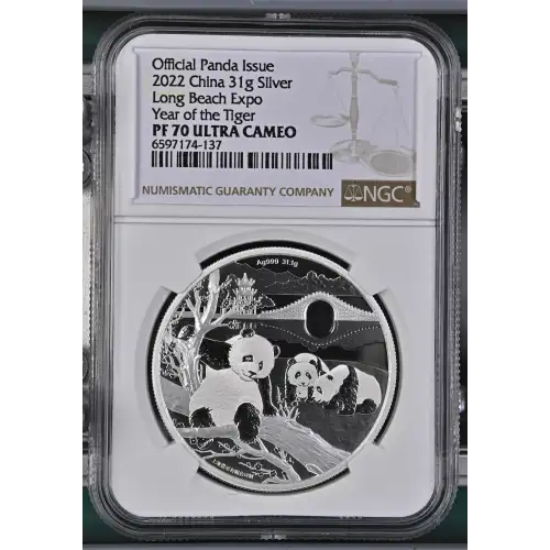 2022 Long Beach Expo Year of the Tiger Official Panda Issue ULTRA CAMEO (2)