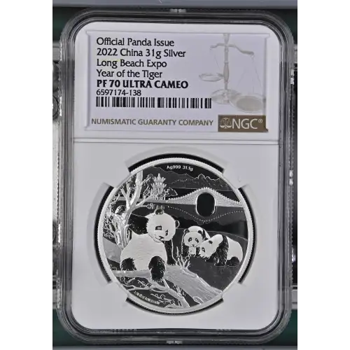 2022 Long Beach Expo Year of the Tiger Official Panda Issue ULTRA CAMEO (2)