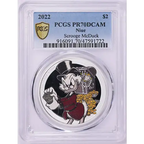 2022 - Niue - PCGS - PR70DCAM - $2 Scrooge McDuck