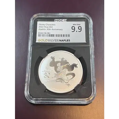 2022 Niue S$2 Disney Characters Aladdin 30th Anniversary MS9.9 NGCX