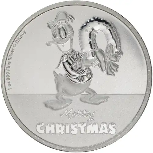 2022 Niue S$2 Disney Characters Merry Christmas Donald Duck NGCX MS9.9 (2)