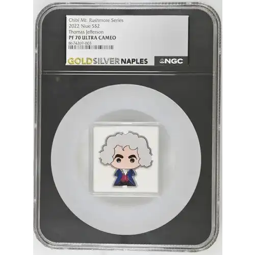 2022 Niue Thomas Jefferson S$2 PF 70 ULTRA CAMEO