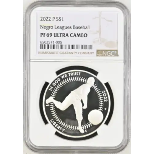 2022 P S$1 PF69UC Negro Leagues Baseball 100th Anniv. Privy Mark NGC