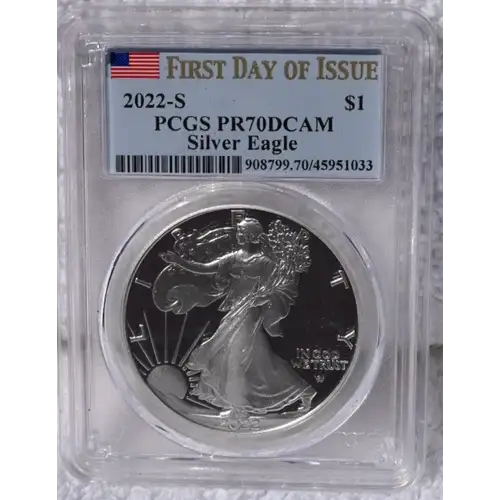 2022-S $1 Silver Eagle First Strike, DCAM