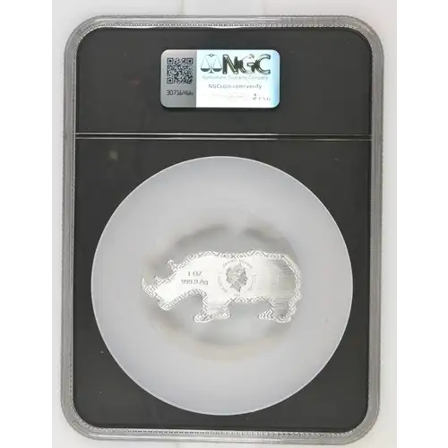 2022 Solomons - Animals of Africa - Rhinoceros - Reverse PF 70  (2)