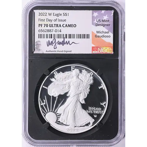 2022 W $1 Silver Eagle PF70UC First Day of Issue (3)