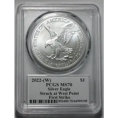 2022-(W) $1 Silver Eagle Struck at West Point FS Thomas D. Rogers Sr.