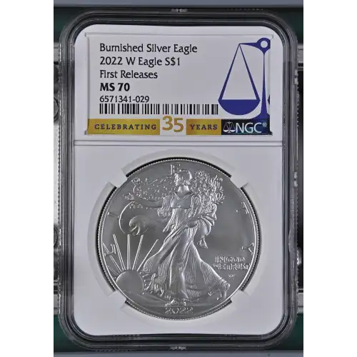 2022 W First Releases Burnished Silver Eagle (2)