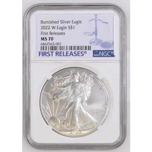 2022 W First Releases Burnished Silver Eagle (2)