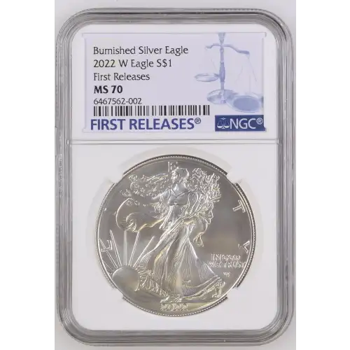 2022 W First Releases Burnished Silver Eagle (2)